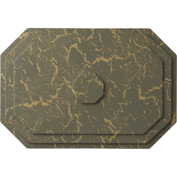 Ekena Millwork Felix Ceiling Medallion, Hand-Painted Witch Hazel Crackle, 25 1/4"W x 17 1/4"H x 1 3/4"P CM25FEWHC - main